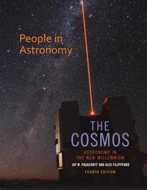 People in Astronomy Contents