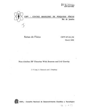 Notas De Física CBPF-NF-011/96 March 1996