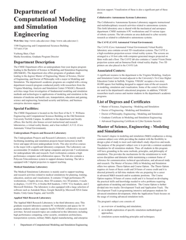 Department of Computational Modeling and Simulation Engineering 4