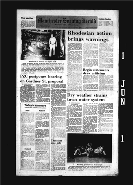 Rhodesian Action Brings Warnings