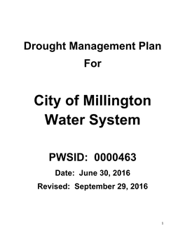 City of Millington Water System