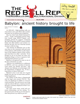 Babylon: Ancient History Brought to Life by Sgt