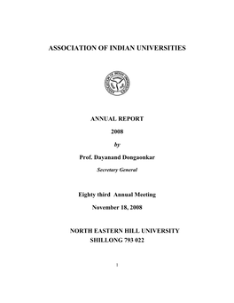 Annual Report – 2008
