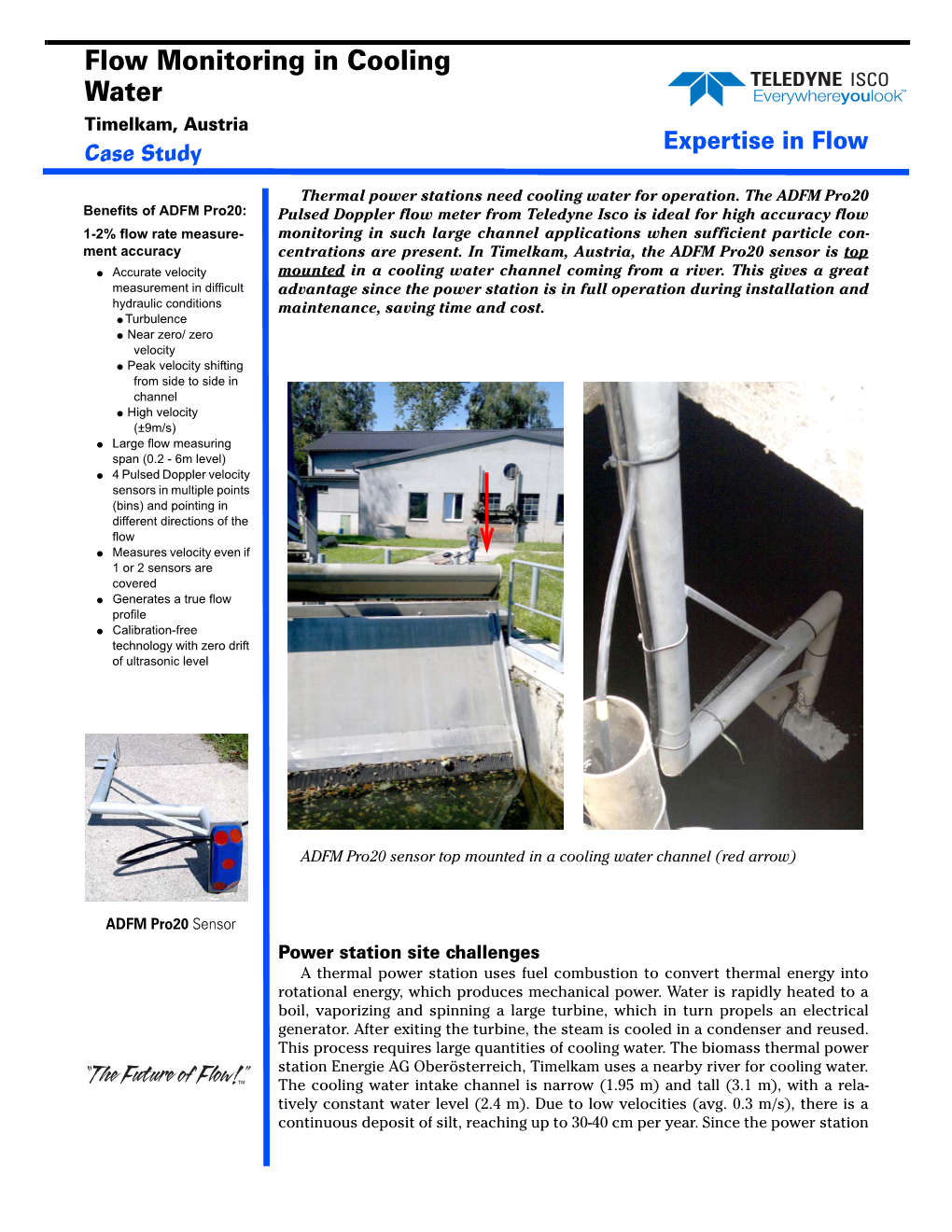 Flow Monitoring in Cooling Water Case Study