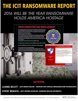 2016 ICIT Ransomware Report