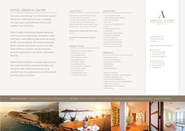 Hotel Croatia Cavtat Location Amenities