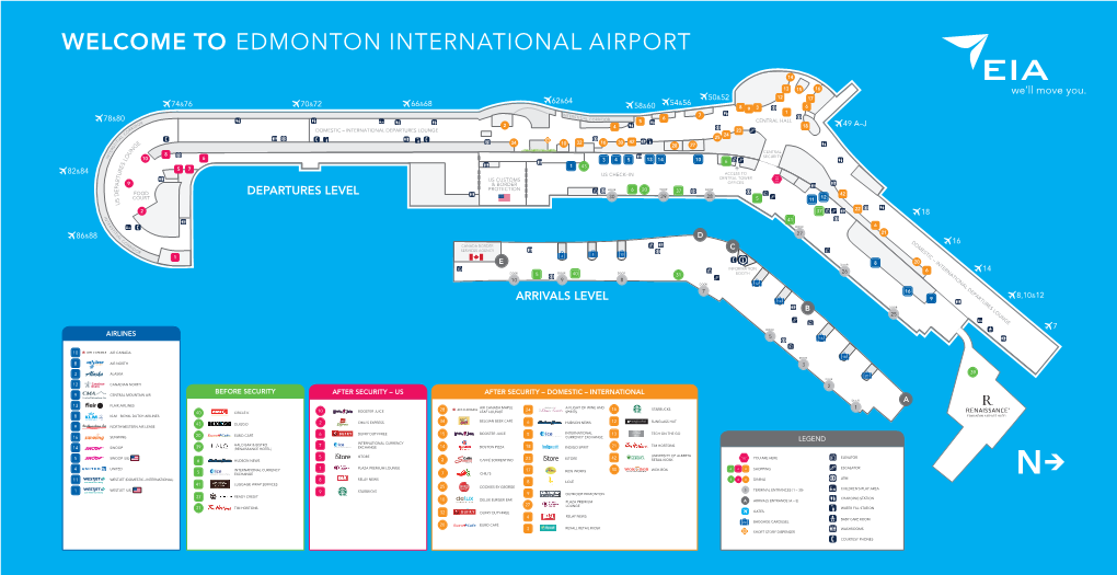 Arrivals Level Departures Level