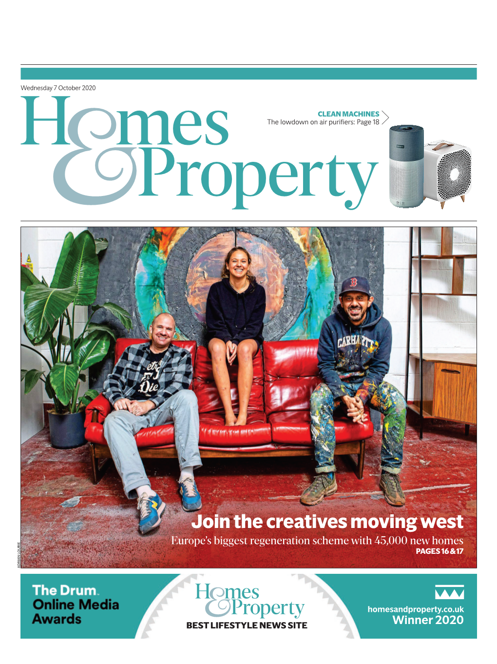 Join the Creatives Moving West Europe’S Biggest Regeneration Scheme with 45,000 New Homes PAGES 16 & 17 ADRIAN LOURIE