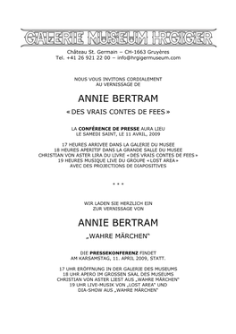 Annie Bertram Annie Bertram