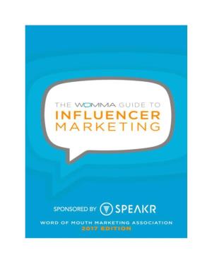 The Womma Guide to Influencer Marketing