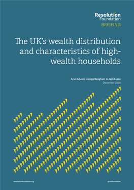 The UK's Wealth Distribution and Characteristics of High