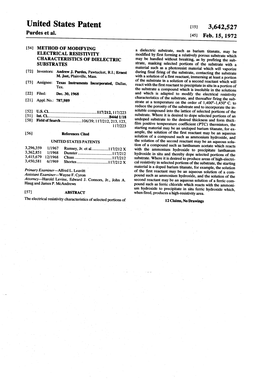 United States Patent [151 3,642,527 Purdes Et Al