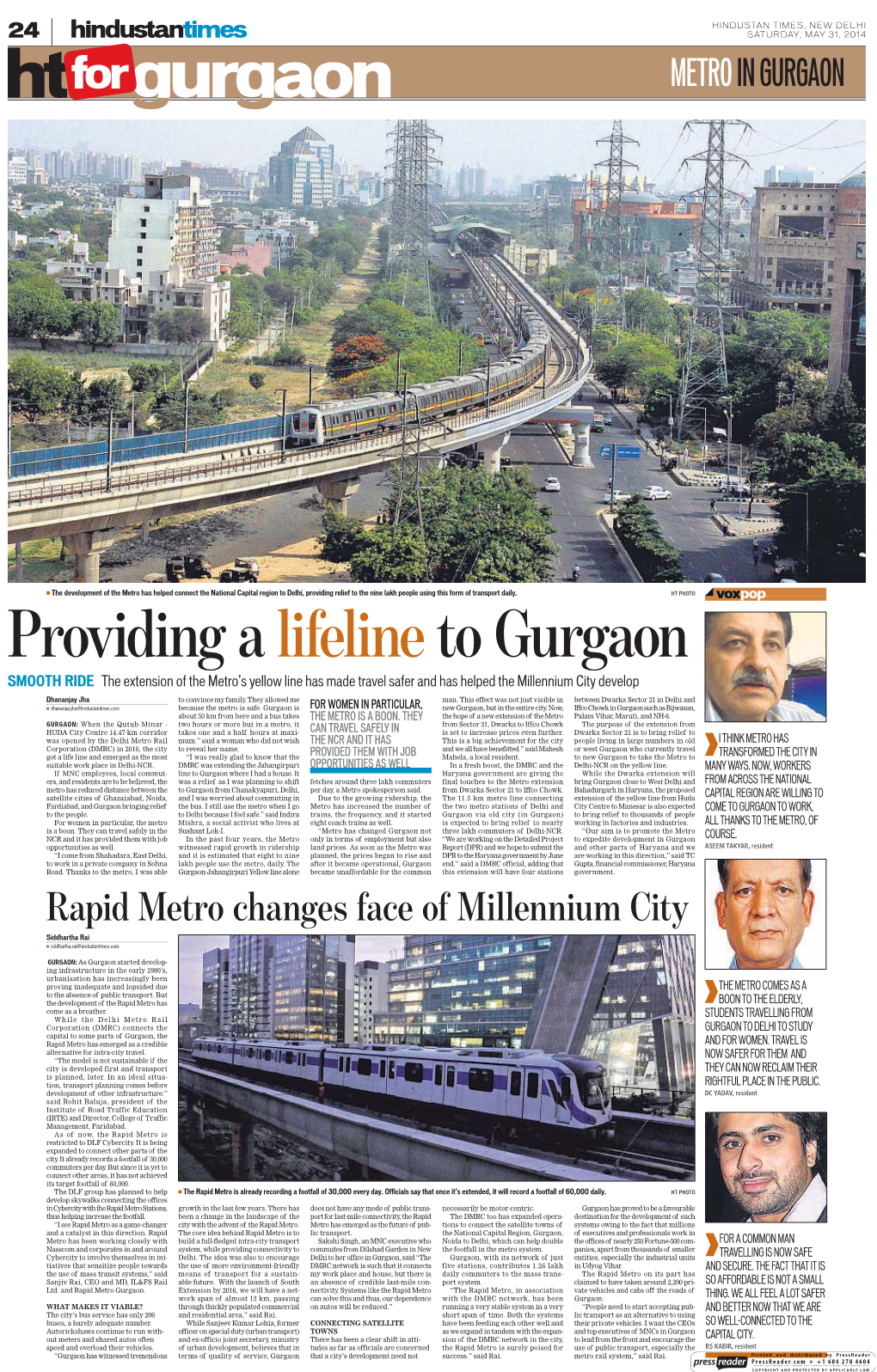 Providing Alifeline to Gurgaon