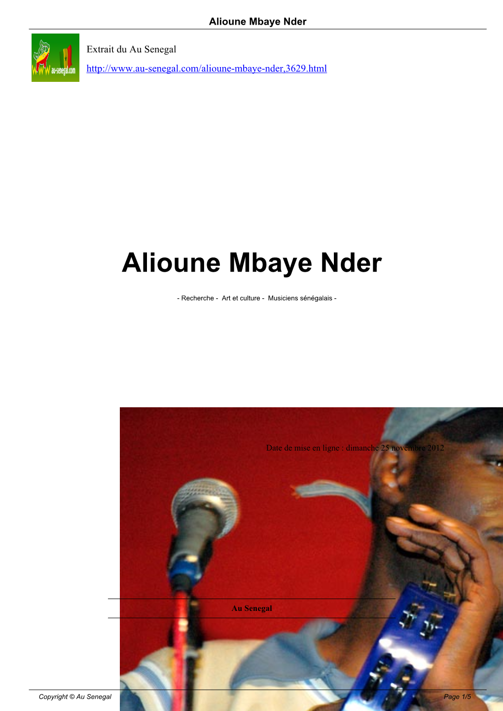 Alioune Mbaye Nder