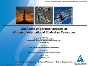 Economic and Market Impacts of Abundant International Shale Gas Resources