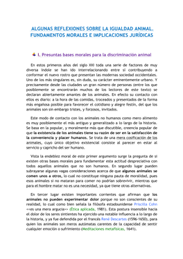 Artículo G. Vicente. Igualdad Animal