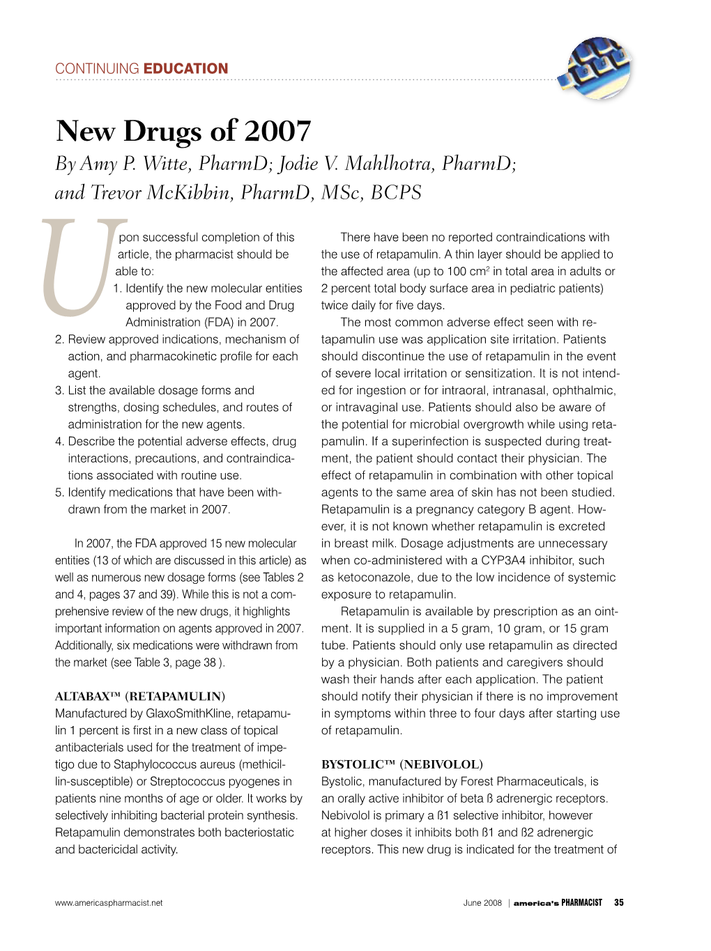 New Drugs of 2007 by Amy P