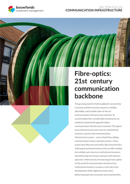 Fibre-Optics: 21St Century Communication Backbone