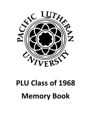 PLU Class of 1968 Memory Book