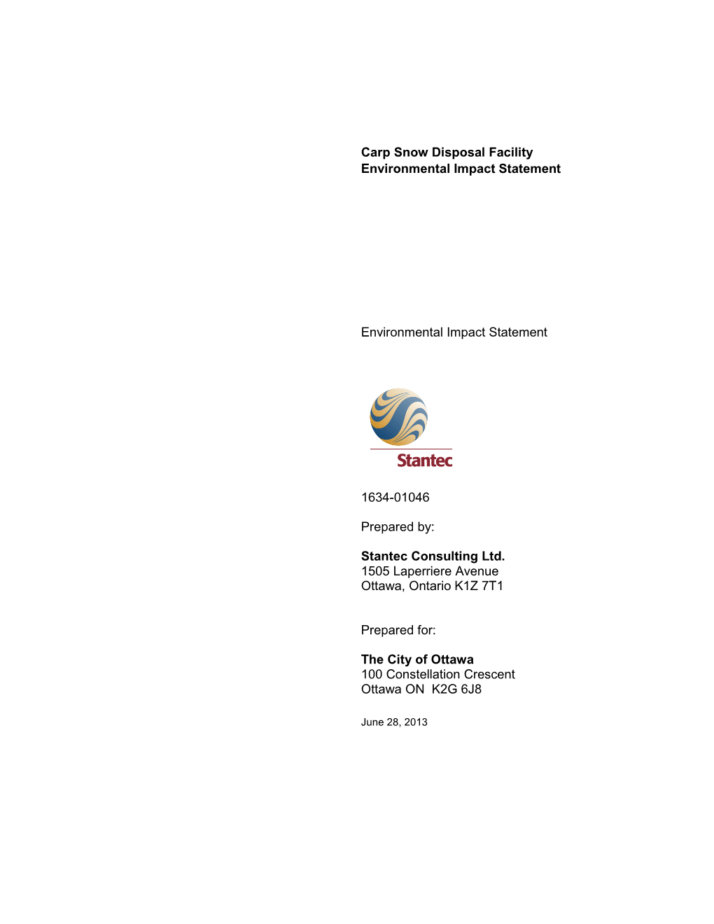 Environmental Impact Statement