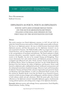Diplomats As Poets, Poets As Diplomats