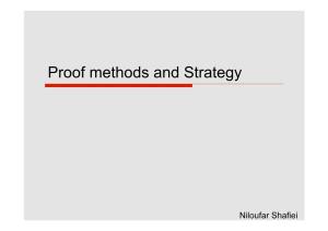 Proof Methods and Strategy