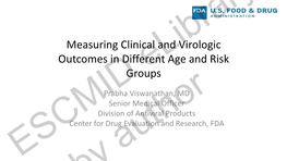 Measuring Clinical and Virologic Outcomes in Different Age and Risk Groups