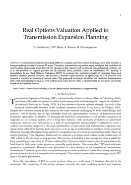 Real Options Valuation Applied to Transmission Expansion Planning
