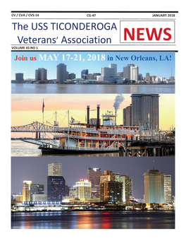 The USS TICONDEROGA Veterans' Association NEWS