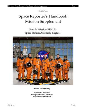 Space Reporter's Handbook Mission Supplement