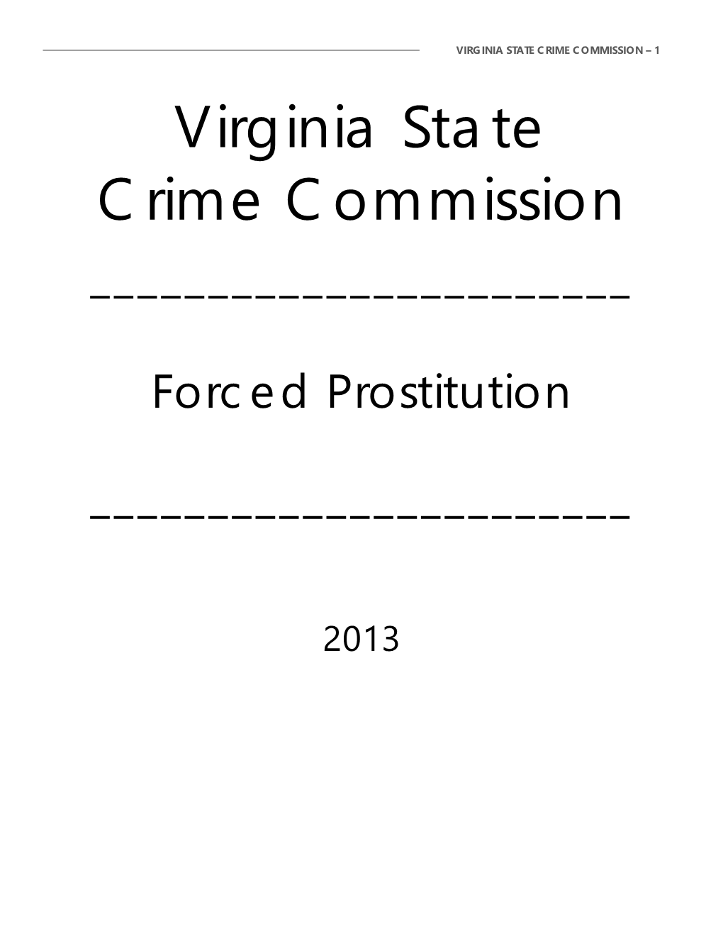 Forced Prostitution