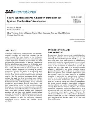 Spark Ignition and Pre-Chamber Turbulent Jet Ignition Combustion