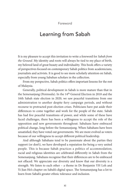Learning from Sabah