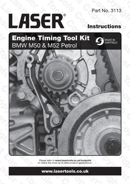 Engine Timing Tool Kit BMW M50 & M52 Petrol