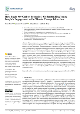 How Big Is My Carbon Footprint? Understanding Young People's Engagement with Climate Change Education