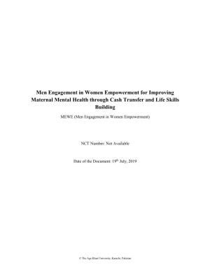 A Community-Based Intervention to Promote Maternal Mental Health
