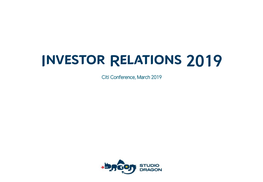 Investor Relations 2019