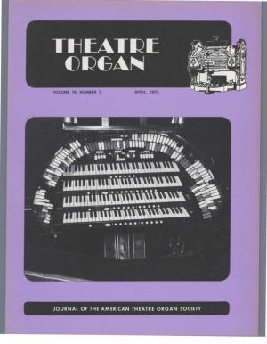 Journal of the American Theatre Organ Society