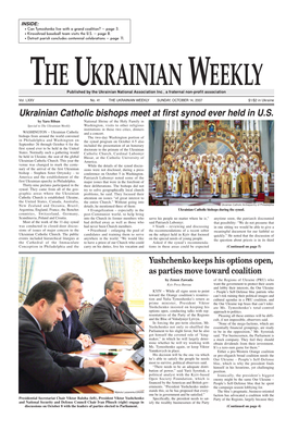 Ukrainian Catholic Bishops Meet at First Synod Ever Held in U.S