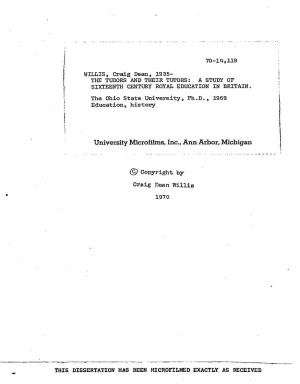 University Microfilms. Inc., Ann Arbor, Michigan