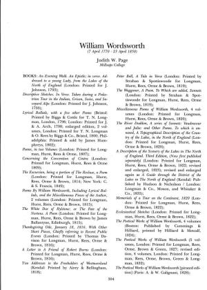 William Wordsworth (7 A;뼈 1770 - 23 Ap벼 1850)