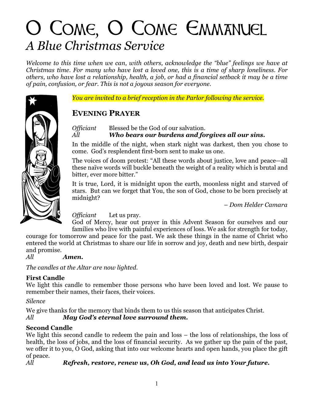 Blue Christmas Liturgy 12