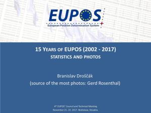 15 Years of Eupos (2002 - 2017) Statistics and Photos
