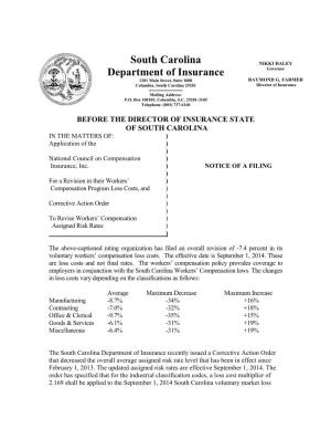 South Carolina Department of Insurance
