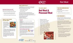 AICR Info on Red-Processed Meat