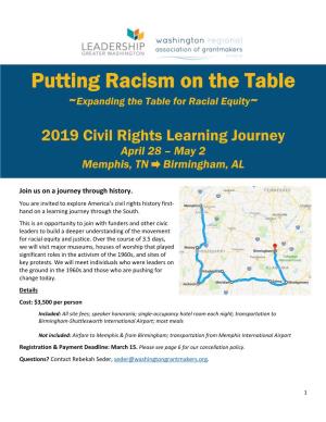 Putting Racism on the Table ~Expanding the Table for Racial Equity~