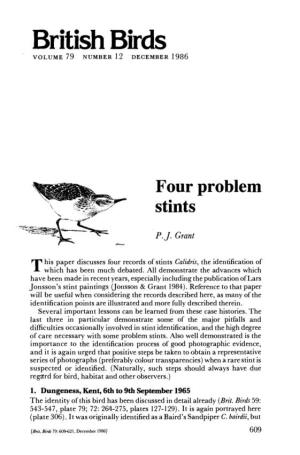 Four Problem Stints