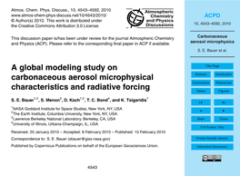 Carbonaceous Aerosol Microphysics