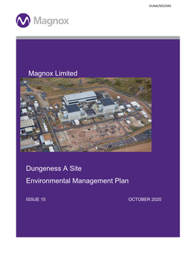 Dungeness a Site Environmental Management Plan