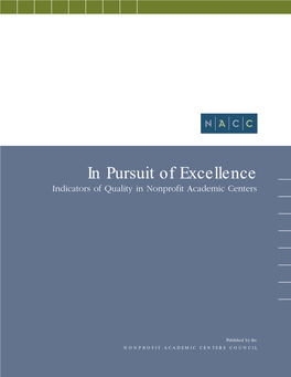View NACC's Indicators of Quality